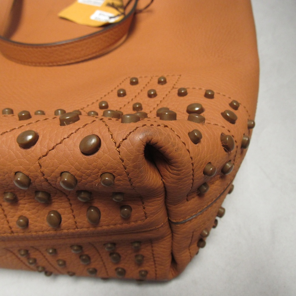 Tod's Brown Leather Gommini Detailed Tote - Picture 4 of 6